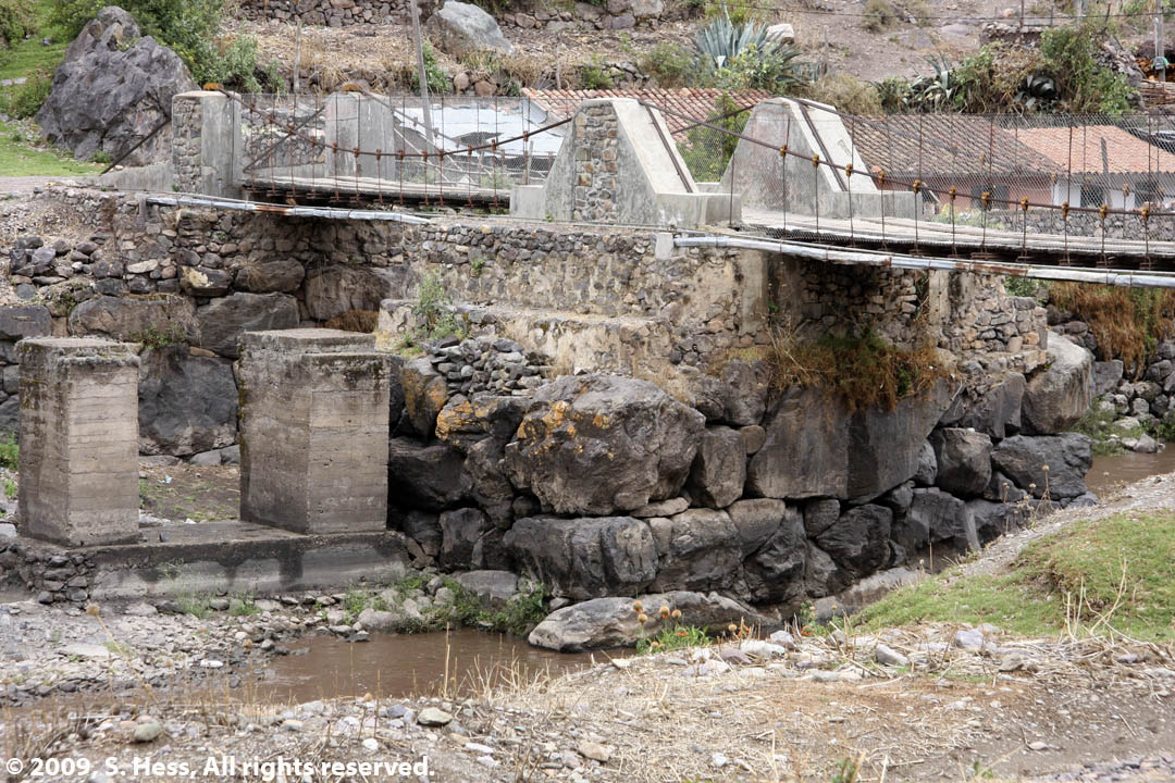 Bridge on Inca foundation